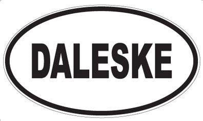 DALESKE - Oval Sticker