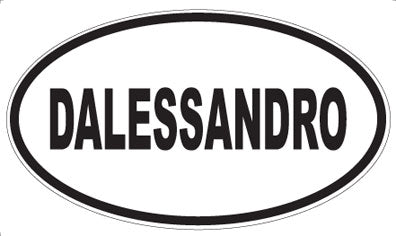 DALESSANDRO - Oval Sticker
