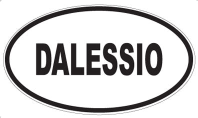 DALESSIO - Oval Sticker