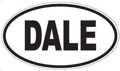 DALE - Oval Sticker