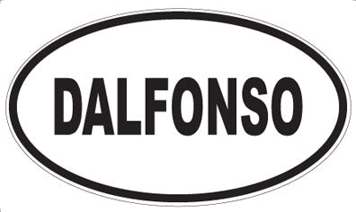 DALFONSO - Oval Sticker