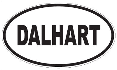 DALHART - Oval Sticker