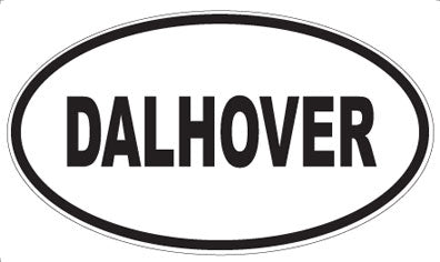 DALHOVER - Oval Sticker
