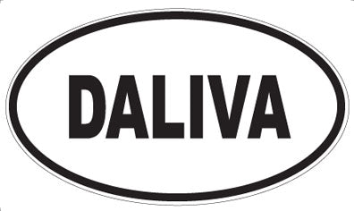 DALIVA - Oval Sticker