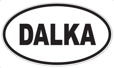 DALKA - Oval Sticker