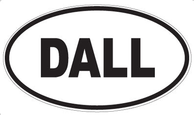 DALL - Oval Sticker