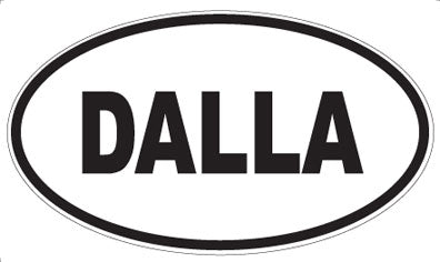 DALLA - Oval Sticker