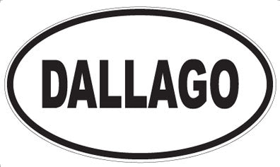 DALLAGO - Oval Sticker
