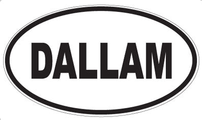 DALLAM - Oval Sticker