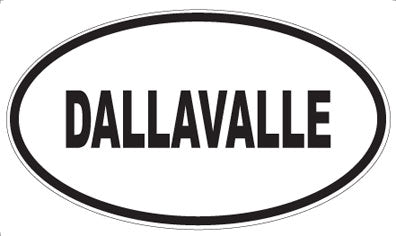 DALLAVALLE - Oval Sticker