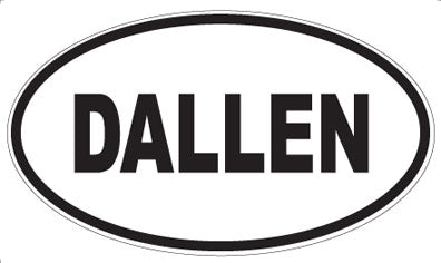 DALLEN - Oval Sticker