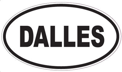 DALLES - Oval Sticker