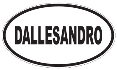 DALLESANDRO - Oval Sticker