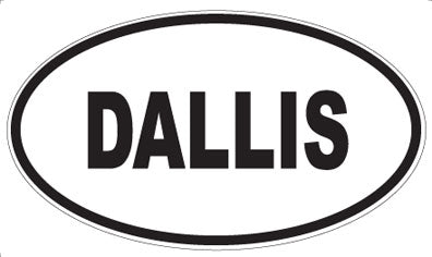 DALLIS - Oval Sticker