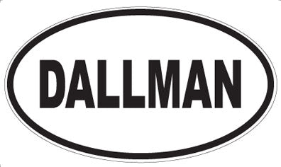 DALLMAN - Oval Sticker