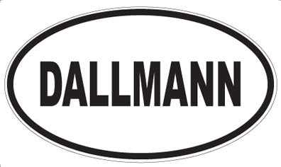 DALLMANN - Oval Sticker