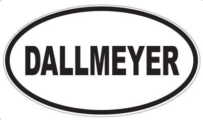 DALLMEYER - Oval Sticker