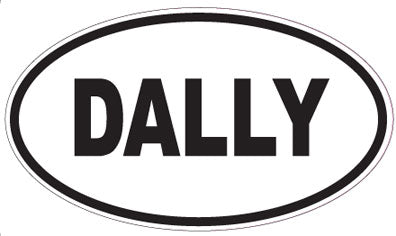 DALLY - Oval Magnet