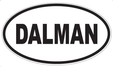 DALMAN - Oval Sticker
