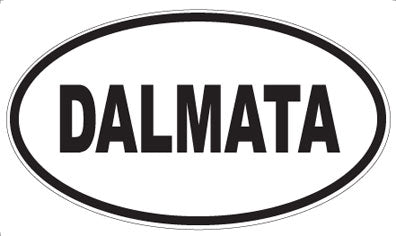 DALMATA - Oval Sticker