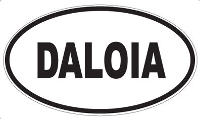 DALOIA - Oval Sticker
