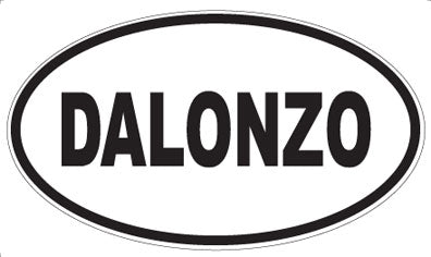DALONZO - Oval Sticker