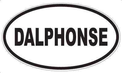 DALPHONSE - Oval Sticker