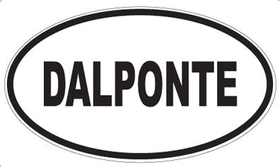 DALPONTE - Oval Sticker