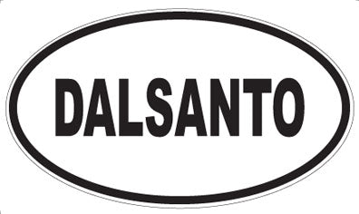 DALSANTO - Oval Sticker