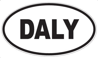 DALY - Oval Sticker