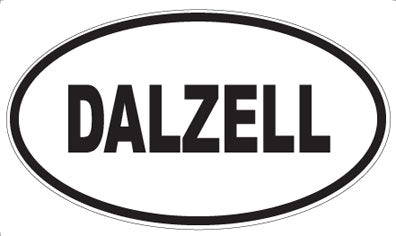 DALZELL - Oval Sticker