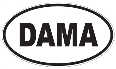 DAMA - Oval Sticker