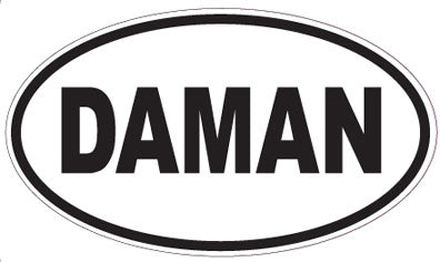 DAMAN - Oval Sticker