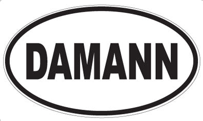 DAMANN - Oval Sticker