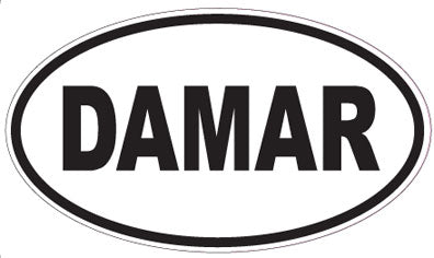 DAMAR - Oval Sticker