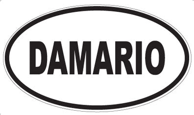 DAMARIO - Oval Sticker