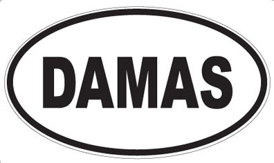 DAMAS - Oval Sticker