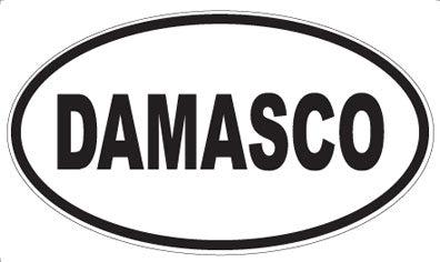 DAMASCO - Oval Sticker