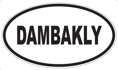 DAMBAKLY - Oval Sticker