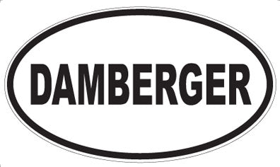 DAMBERGER - Oval Sticker
