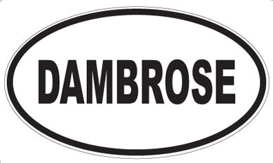 DAMBROSE - Oval Sticker
