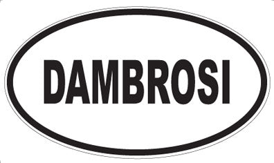 DAMBROSI - Oval Sticker