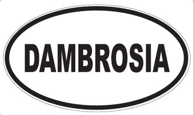 DAMBROSIA - Oval Sticker