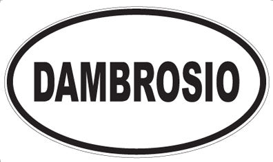 DAMBROSIO - Oval Sticker
