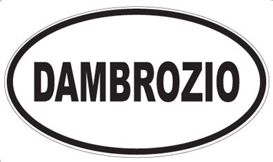 DAMBROZIO - Oval Sticker
