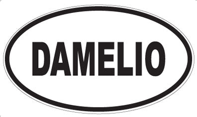 DAMELIO - Oval Sticker