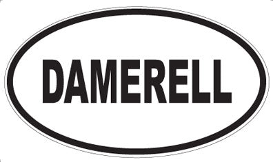 DAMERELL - Oval Sticker