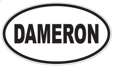 DAMERON - Oval Sticker