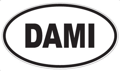 DAMI - Oval Sticker
