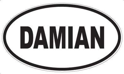 DAMIAN - Oval Sticker